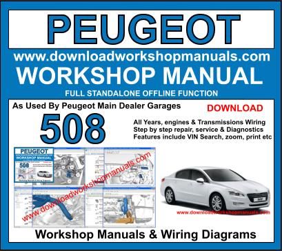 Peugeot 508 workshop service repair manual